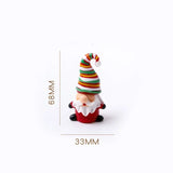 Charming Glass Santa Ornaments
