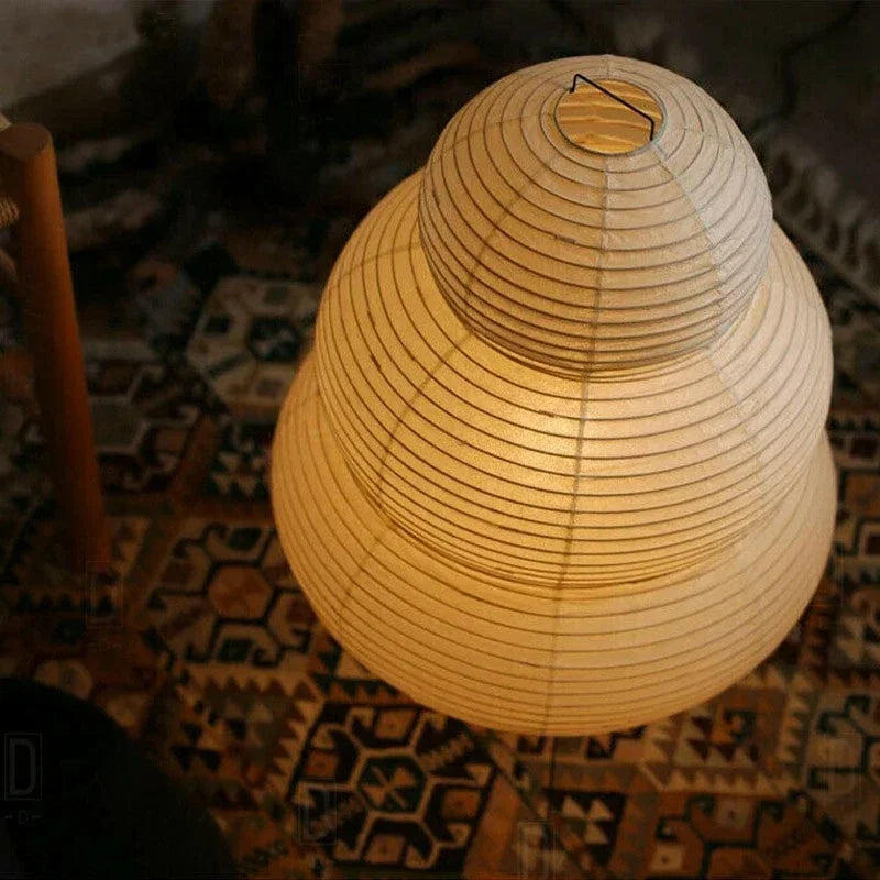 Wabi-Sabi Rice Paper LED Lamp