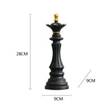 Elegant Chess Resin Sculptures