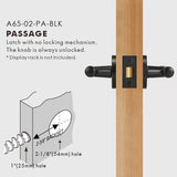 Elegant Bronze Door Handle Set