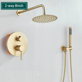 Elegant Brushed Gold Shower Set