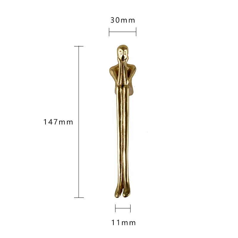 Elegant Brass Nordic Drawer Handle