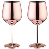 Elegant Stainless Steel Wine Goblet