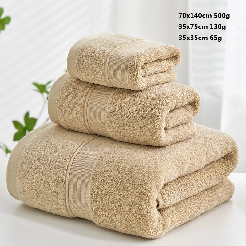 Luxurious Cotton Towel Set - 3 Piece