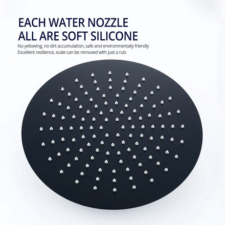 Torneira de chuveiro para banheira de montagem no chão, sistema de chuveiro preto/cromado, 2 funções, desviador, quente e frio, torneira de chuveiro de 8 a 16 pol., misturador de montagem na parede