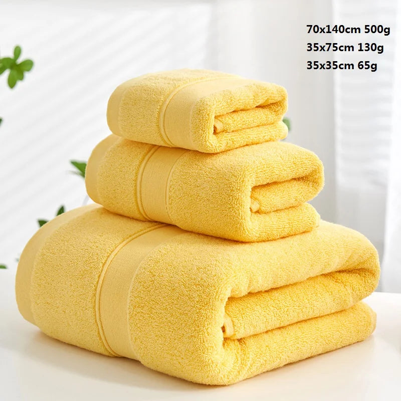 Luxurious Cotton Towel Set - 3 Piece