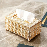 1pc caixa de tecido luxuosa, suporte de tecido de mesa, caixa de tecido, para banheiro sala de estar quarto bancada de vaidade, decoração, banho