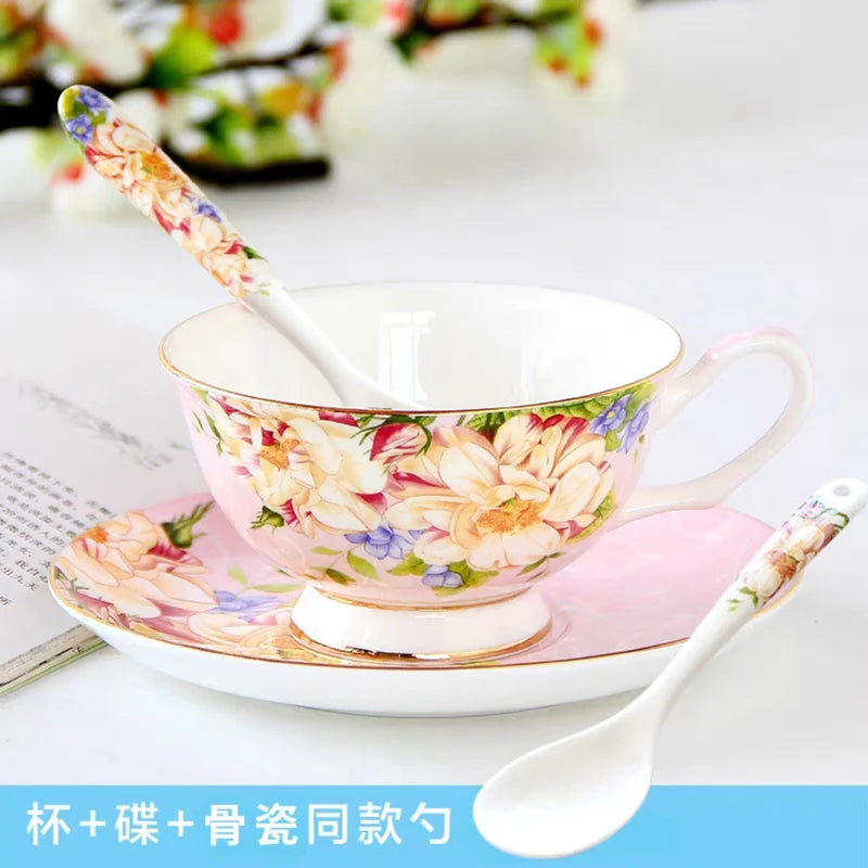 Elegant Floral Porcelain Teapot Set