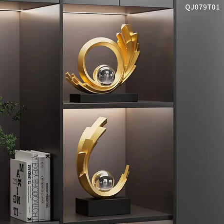 1pc estatueta colecionável, luz de luxo suave decoração casa sala estar entrada armário vinho tv gabinete decoração housewarming abertura presente