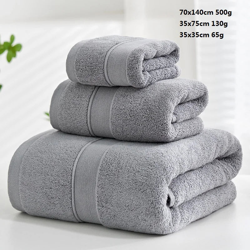 Luxurious Cotton Towel Set - 3 Piece