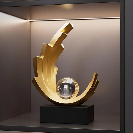 1pc estatueta colecionável, luz de luxo suave decoração casa sala estar entrada armário vinho tv gabinete decoração housewarming abertura presente