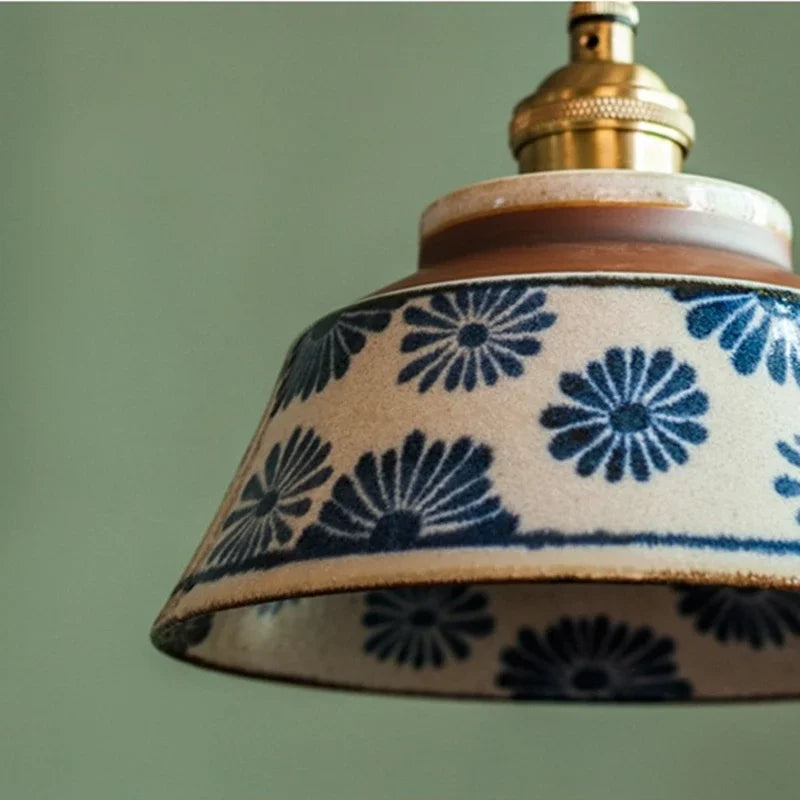Ronja Hand-Painted Ceramic Pendant Light
