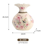 Elegant Floral Ceramic Vase