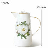Elegant Floral Porcelain Teapot Set