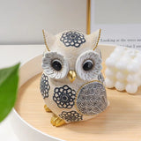 Decoração caprichosa de escultura de coruja – peça única de destaque doméstico e presente perfeito para amantes de animais