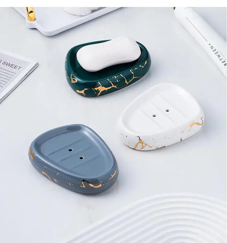 Conjunto de acessórios para banheiro, mármore, padrão dourado, cerâmica, dispensador de pasta de dente, sabonete, suporte de escova de dentes, copo, garrafa de loção