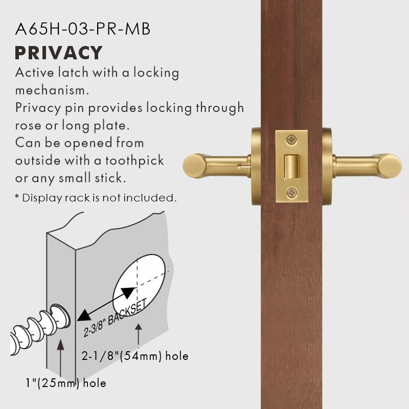Elegant Brass Door Handle Set