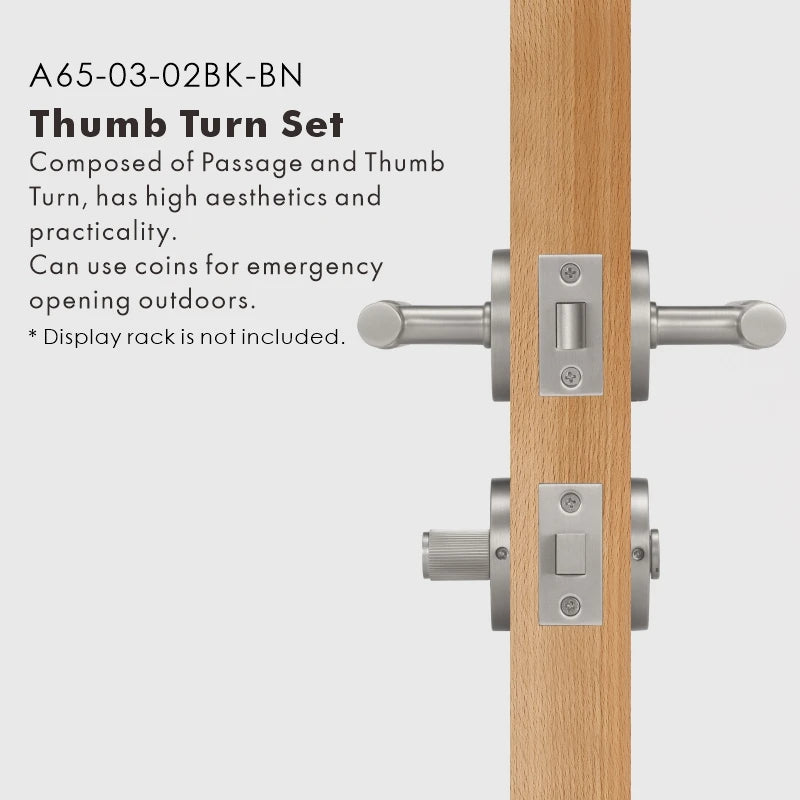 Elegant Brass Door Handle Set