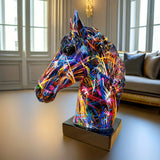 Vibrant Graffiti Animal Sculpture