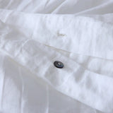 100% linho francês natural capa de edredão macio e confortável colcha capa rainha durável saudável têxteis para casa cama
