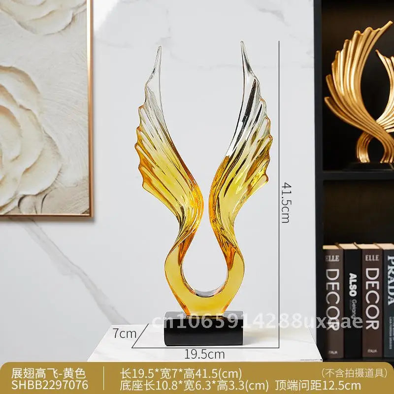 Elegant Transparent Wing Decor