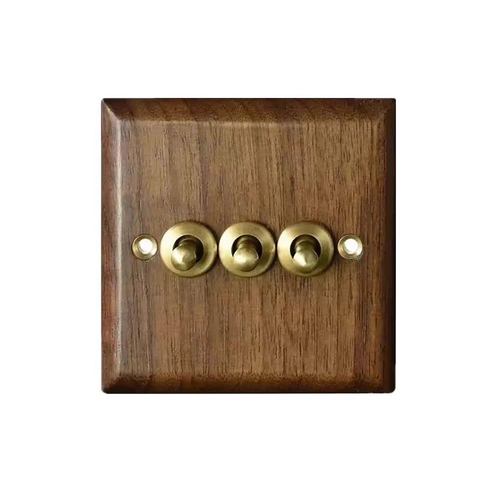 Vintage Brass Toggle Light Switch