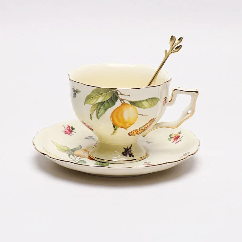 Lemon Blossom Ceramic Tea Set