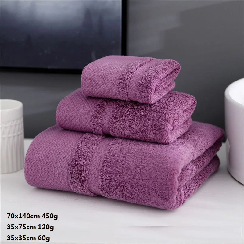 Luxurious Cotton Towel Set - 3 Piece
