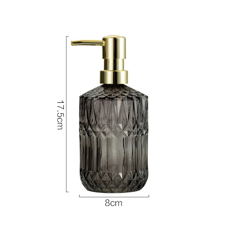 Elegant Glass Soap Dispenser 400ml