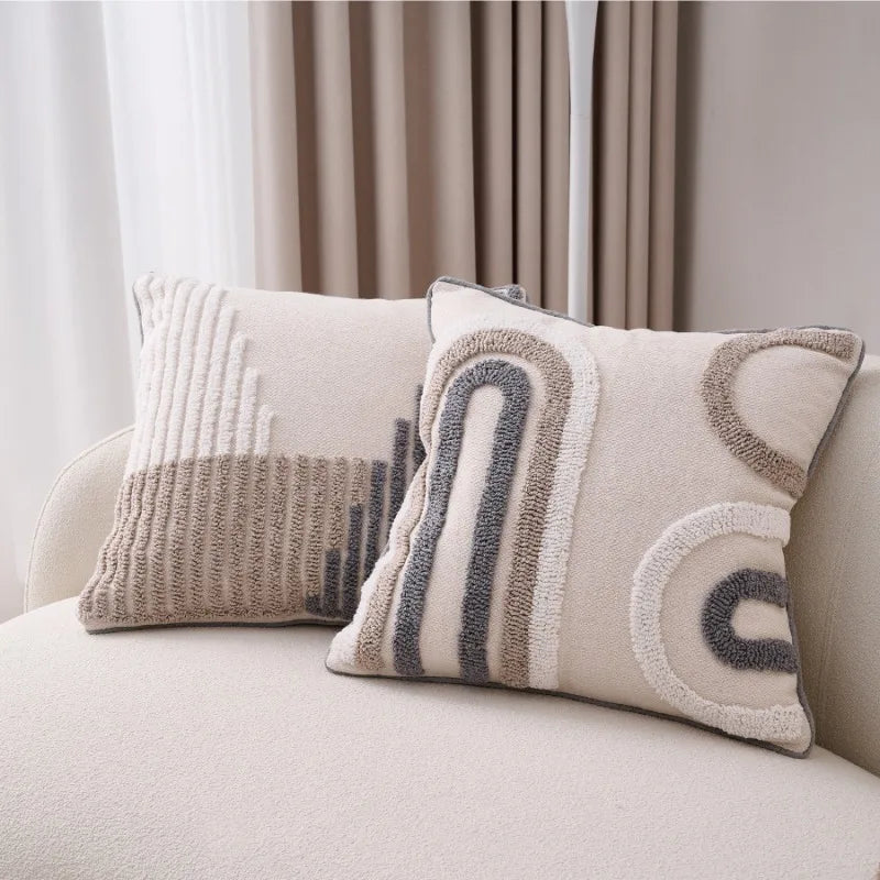 1 pçs capas de almofada de linho de algodão boêmio para sofá almofadas-sala de estar sofá decoração estilo boho capas de almofada