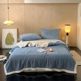 Outono inverno grosso quente velo cobertor dupla camada artificial lambswool lança cobertores para sofá ou cama rainha duplo consolador