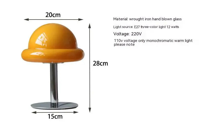 Mushroom Table Lamp Mid Century Modern Desk Lamp Bauhaus Furniture