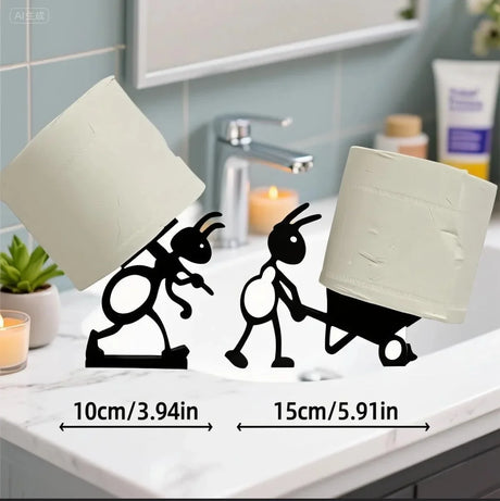 Suporte de tecido de animal simples e fofo - suporte de rolo de papel minimalista e prático, um criativo ideal para ideia de presente de feriado