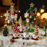 Decorações de Natal para mesa e carro - Enfeites de vidro criativos de desenho animado de Papai Noel (presentes perfeitos e enfeites de carro)