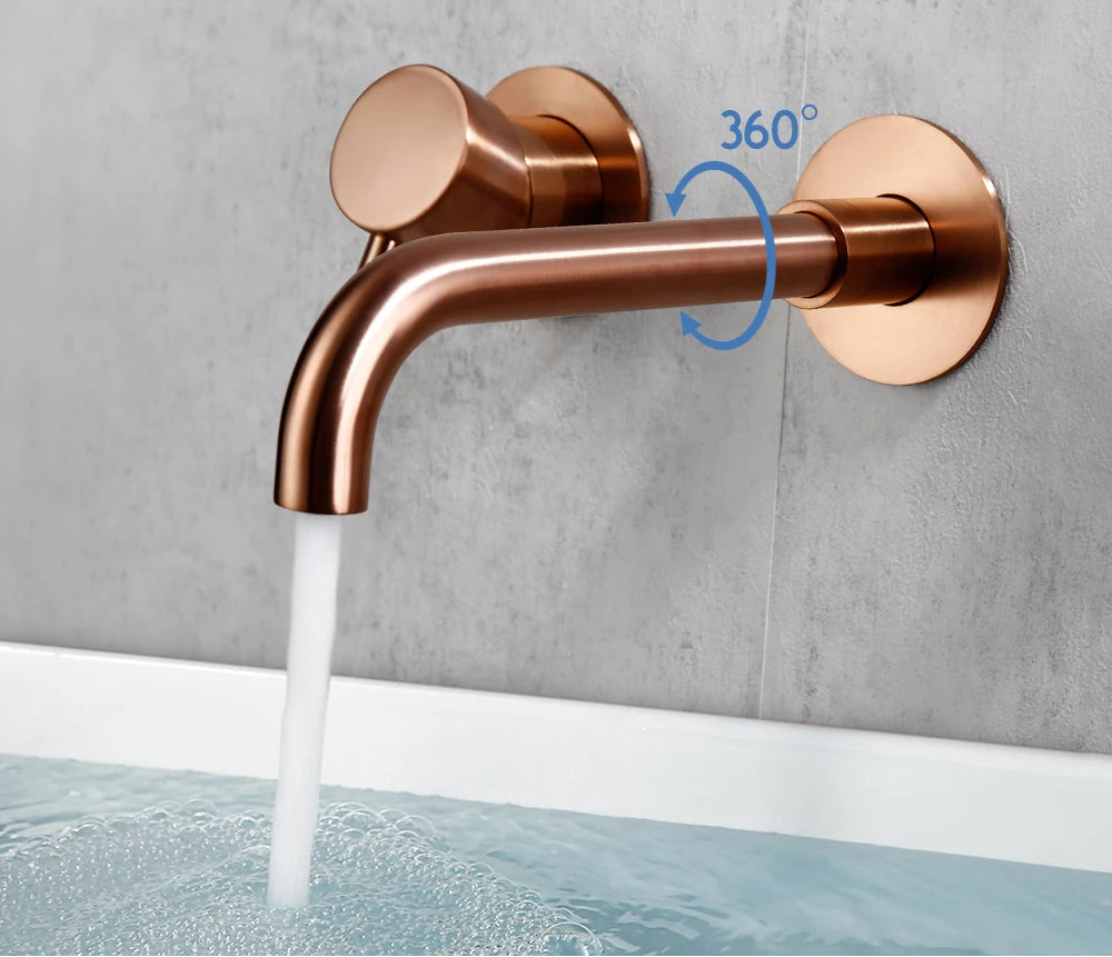 Elegant Rose Gold Bathroom Faucet