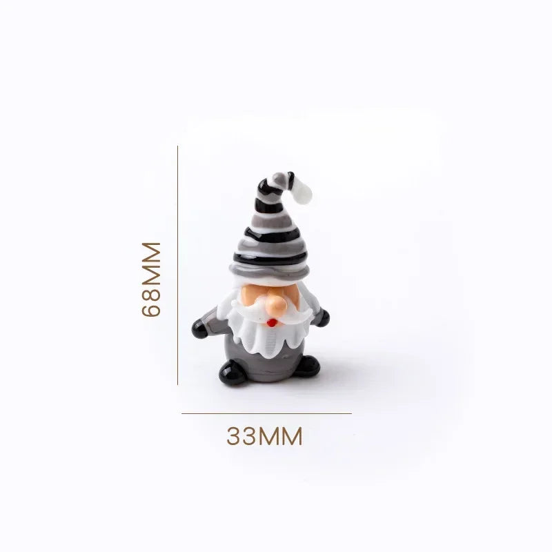 Charming Glass Santa Ornaments
