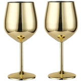 Elegant Stainless Steel Wine Goblet