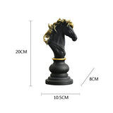 Elegant Chess Resin Sculptures