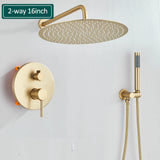 Elegant Brushed Gold Shower Set