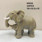 Elephant Family Resin Ornament