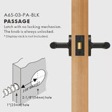 Elegant Brass Door Handle Set