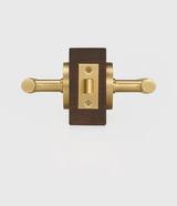 Nurlin conjunto de fechadura de nível de maçaneta de porta linear de latão americano, passagem de encaixe, manequim de privacidade, bronze fosco, preto e dourado