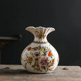 Elegant Floral Ceramic Vase