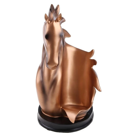 97QC Horse Wine Rack Resina Animal estátua Vinho Botther Display Streting para festa casamento casa Decoração