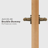 Elegant Bronze Door Handle Set