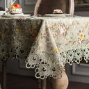 Elegant Floral Lace Tablecloth