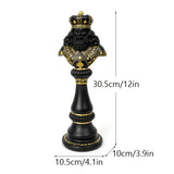 Elegant Chess Resin Sculptures