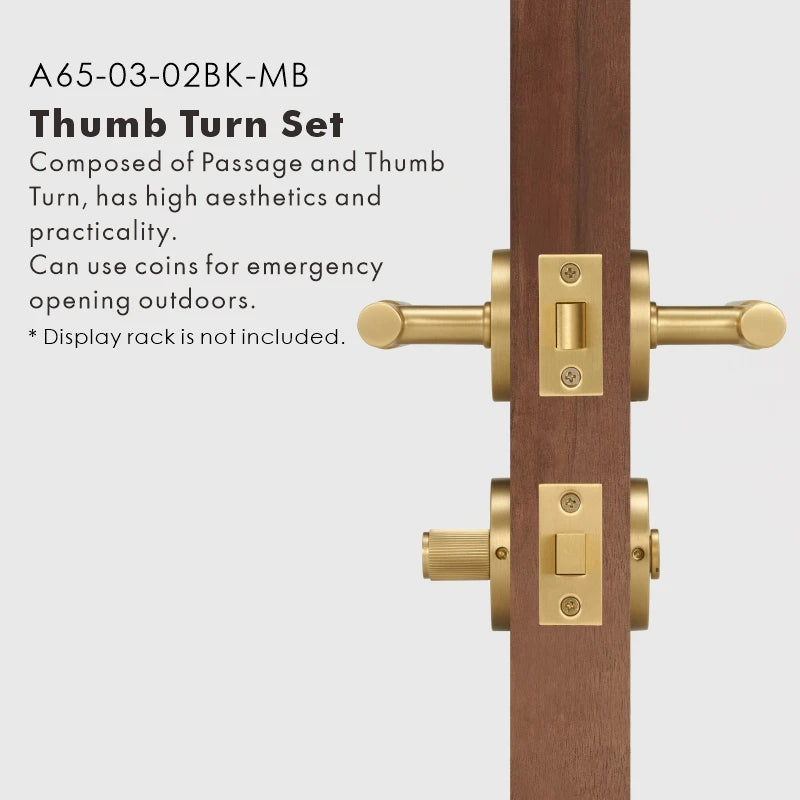 Elegant Brass Door Handle Set