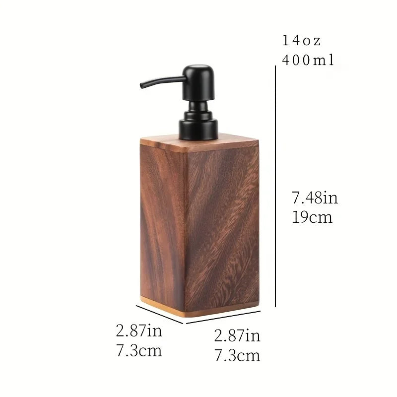 Elegant Wooden Soap Dispenser