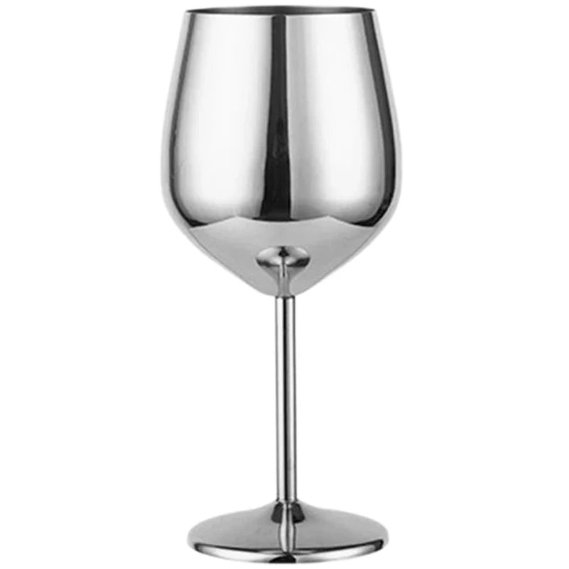 Elegant Stainless Steel Wine Goblet